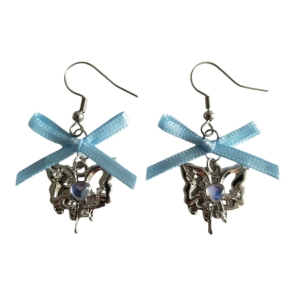 Handcrafted Butterfly Earrings - Picture 1 of 4